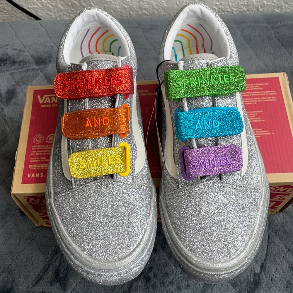 Vans Old Skool B flour shop silver 🌈 limited edition - Picture 2 of 14